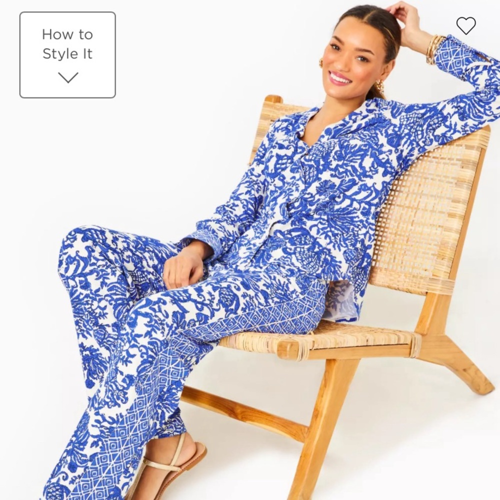 Lilly Pulitzer Grenada Pant Deeper Coconut Ride With Me Engineered Chillylilly